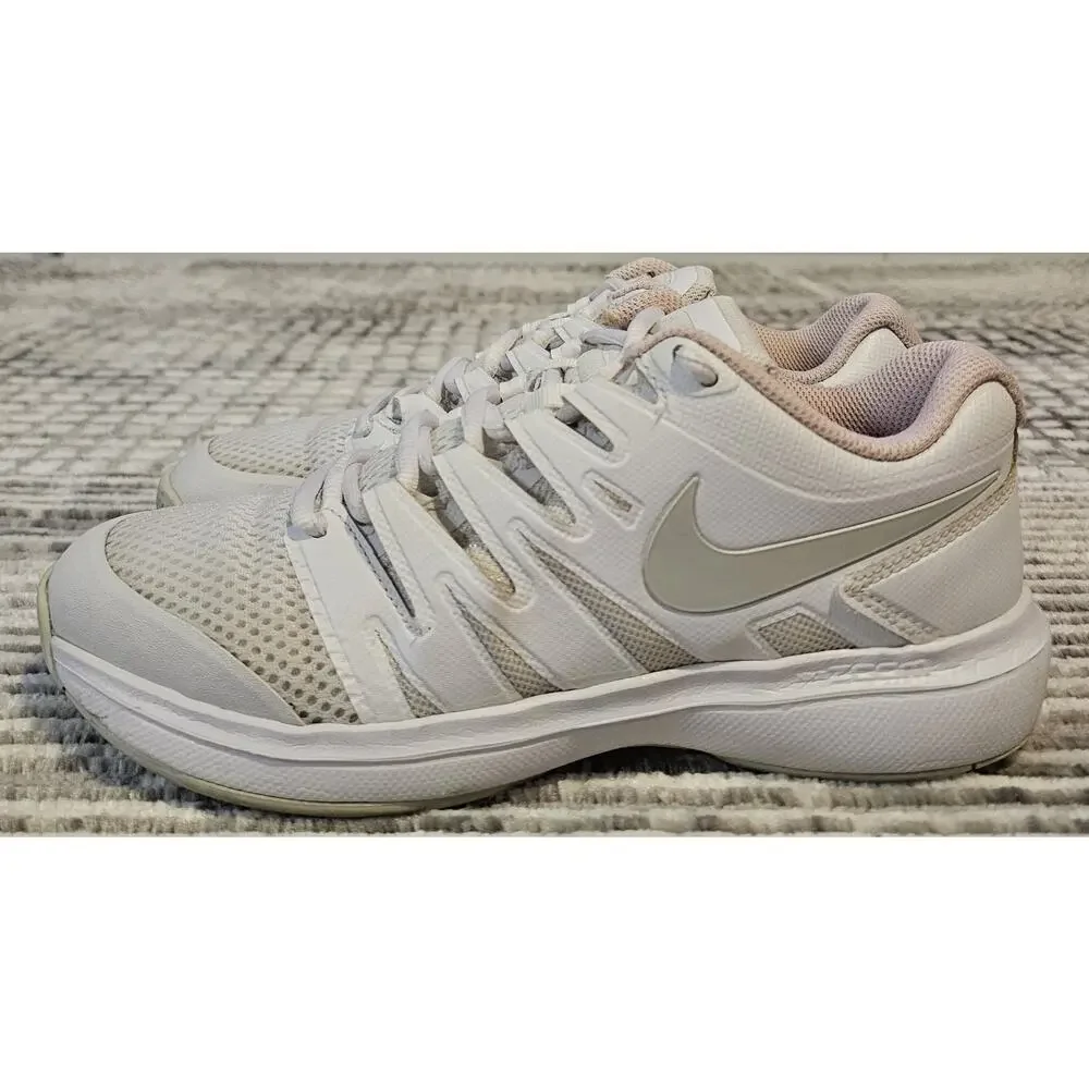 NikeCourt Air Zoom Prestige White Pink Women's Size 6.5 Tennis Shoes AA8024